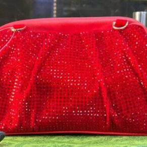 Rhinestone clutch purse